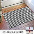 thumbnail image 3 of Black White Gingham Checkered Pattern Door Rugs,Washable Non Slip Door Mats Indoor,Decorative Door Mats,Entry Mat Indoor for Entrance,Bedroom,Kitchen,Bathroom,16"x24", 3 of 6