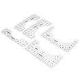 thumbnail image 4 of T Shirt Ruler Reusable PVC Shirt Guide Ruler Round Neck Alignment Ruler for Household Office, 4 of 7