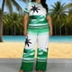 thumbnail image 2 of Set de Lavado Corporal de Manga Corta Impresa de las Mujeres Cuello Redondo con Pantalones a Juego Dos Piezas de Vestido de Verano de Primavera Casual, 2 of 7