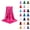 Hot Pink, variant on Military Cap Beret And Flat Cap, Red Beret, Flat Brim Cap, for Military Beret Large Square Satin Head Scarf Silk Hair Scarf Square Hair Bandanas Large Scarf Sleeping Head Wraps for Women