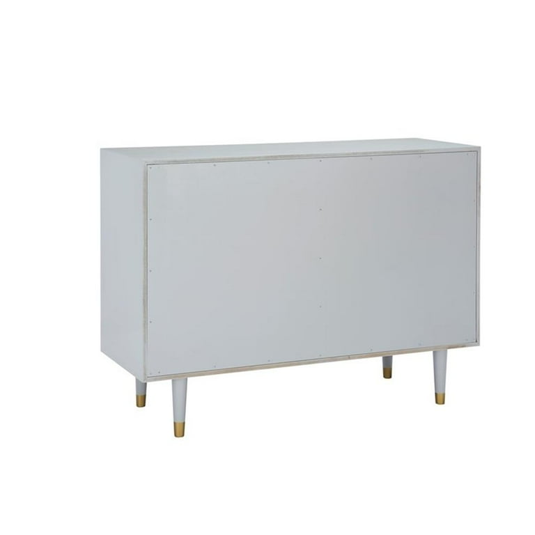 Linon Alick Wood Geo Texture 6 Drawer Dresser with Gold Hardware in Gray -  Walmart.com