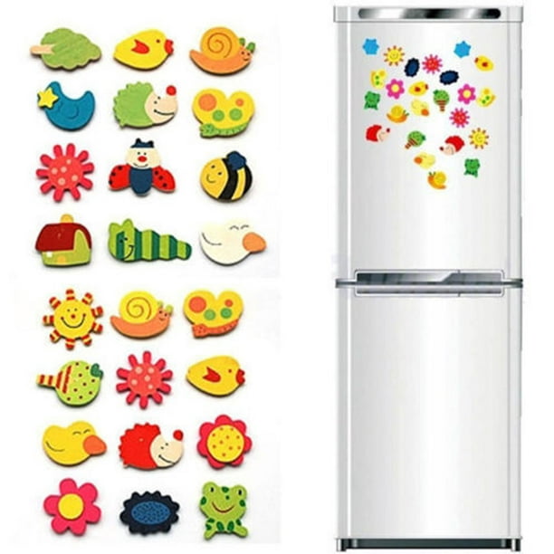 3 magnets réfrigérateur pour dessins des enfants