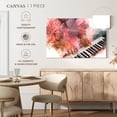 thumbnail image 5 of Elephant Stock Woman Playing Piano Wall Art - Horizontal Canvas Wall Art - Living Room Wall Decor - Music Canvas - Pink And Gray Decor - 48" x 32", 5 of 8