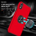 thumbnail image 3 of Kick Stand Case for iPhone Xr Heavy Duty with Magnetic Ring Case {Shock Proof-Built in Kickstand - Dual Layer Rubber- iPhone Xr} Color Red - By Entronix, 3 of 7