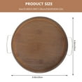 thumbnail image 2 of OULII Couch Arm Table Tray Natural Wood Temporary Table for Elderly 1Set, 2 of 5