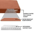thumbnail image 3 of FurHaven Pet Products | Deluxe Orthopedic Oxford Indoor/Outdoor Water-Resistant Pet Bed for Dogs & Cats, Chestnut, Medium, 3 of 11