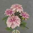 thumbnail image 3 of 1 Pc, 15.5 Inch Artificial Dahlia Spray w/Two 5" Blooms & Three 4" Blooms For Home & Party Decor - Orange, 3 of 5