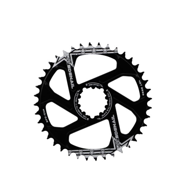 Toystoory Bicicleta de montaña 32T/34T/36T/38T/40T platos y bielas de bandeja de disco práctico profesional de estrecho Type3 NO3