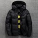 thumbnail image 1 of Chaqueta de plumón de pato blanco para hombre Chaqueta de invierno con capucha de color sólido cálido para exteriores, 1 of 1