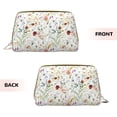thumbnail image 3 of Gaeub Wildflower Watercolor Printed Travel Cosmetic Bag,Makeup Bag, Large Capacity Toiletry Bag for Women, Portable Pouch Make Up Organizer with Zipper and Divider, 3 of 8
