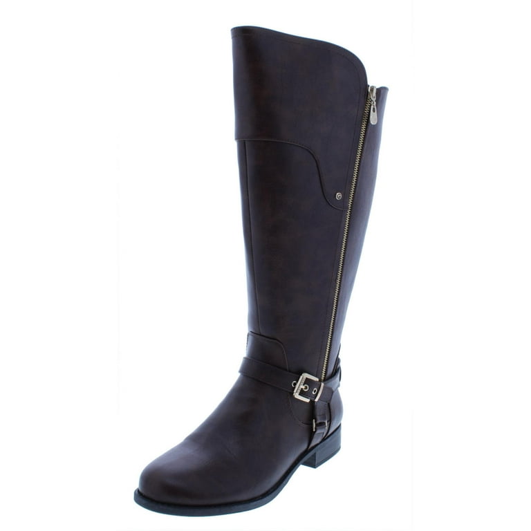 Guess riding boots wide calf hot sale
