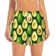 thumbnail image 2 of Balery Avocado Pantalones cortos deportivos para mujer con forro y dos bolsillos, elásticos, para entrenamiento, gimnasio, yoga-Large, 2 of 7