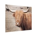 thumbnail image 2 of Alan Majchrowicz 'Scottish Highland Cattle I Neutral' Wood Slat Art 18x22, 2 of 5