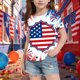 thumbnail image 5 of Odeerbi Chicos Niñas 4 de Julio Camiseta Manga Corta Día de La Independencia Camiseta Gráfica, 5 of 6