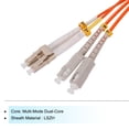 thumbnail image 3 of Unique Bargains 1 Mètre 3.2Ft Fibre Patch Câble Multimode LC-SC OM1 LSZH Fibre Optique Cavalier Orange pour Émetteur-Récepteur Réseau 1Pcs, 3 of 6