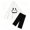 White A, variant on Child Halloween Set,Girl Boy Autumn Winter Halloween Printed Hooded Cape Solid Color Pants 2-Piece Set
