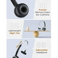 thumbnail image 5 of Mpow M5 Upgrade Bluetooth 5.0 Headset Unilateral Communication Headset Trucker Call Center Driver Headphones with Microphone, 5 of 10