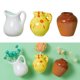 thumbnail image 2 of Funny Mini Jarrón Magnets Vase Fircas Flower Set 3D Ceramic (B), 2 of 9