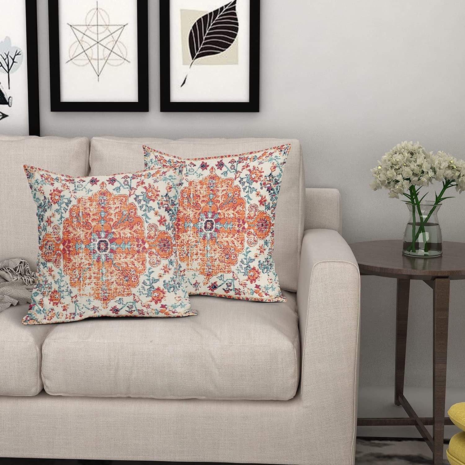 Rust boho pillow hotsell