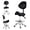 Black, variant on Saddle Stool Chair with Wheels, Ergonomic Swivel Rolling Height Adjustable, for Clinic Dentist Spa Massage Salons Studio, White