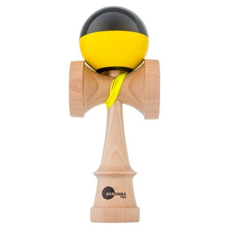 Kendama USA - Kaizen Half Split - Jet Shape - Yellow  Black
