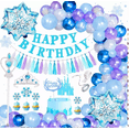 thumbnail image 1 of Globo Congelado Cumpleaños Decoraciones Niña, Azul, 1 of 5