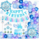 thumbnail image 1 of Globo Congelado Cumpleaños Decoraciones Niña, Azul, 1 of 5