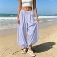 thumbnail image 5 of HappyYEE Women’s Baggy Balloon Pants Elastic Waist Wide Leg Joggers with Pockets Loose Fits Cuffed Ankle Lightweight Travel Trousers L, 5 of 7