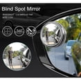 thumbnail image 2 of Set Of 2 Blind Spot Mirrors, 2 Inch Round Hd Glass Convex 360 Degree Wide Angle Side Mirror With Abs Housing For Cars, Suvs And Trucks, Silver, 2 of 4