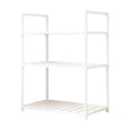 thumbnail image 1 of SIYTUAU Multi Layer Kitchen Storage Rack Trolley Floor Standing Utility Cart With Wheels For Bathroom Microwave White M Plastic, 1 of 7