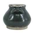 thumbnail image 4 of A&B Home Dark Green Tapering Rustic Terracotta Vase 7.9" x 7.9" x 6.7", 4 of 5