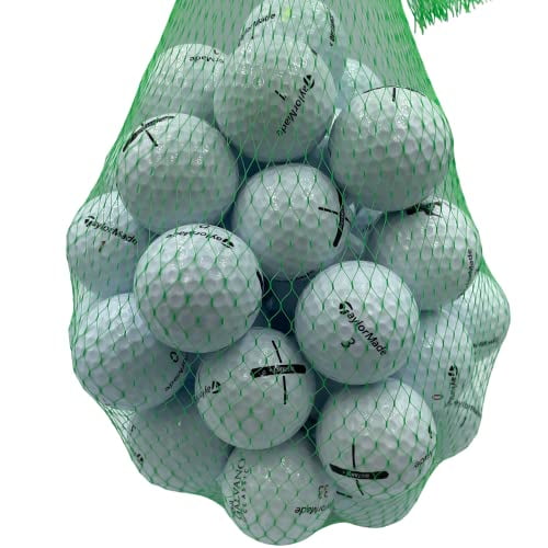Golf Ball Planet 50 Pack Used Golf Balls for Taylormade (5A / Mint, White)