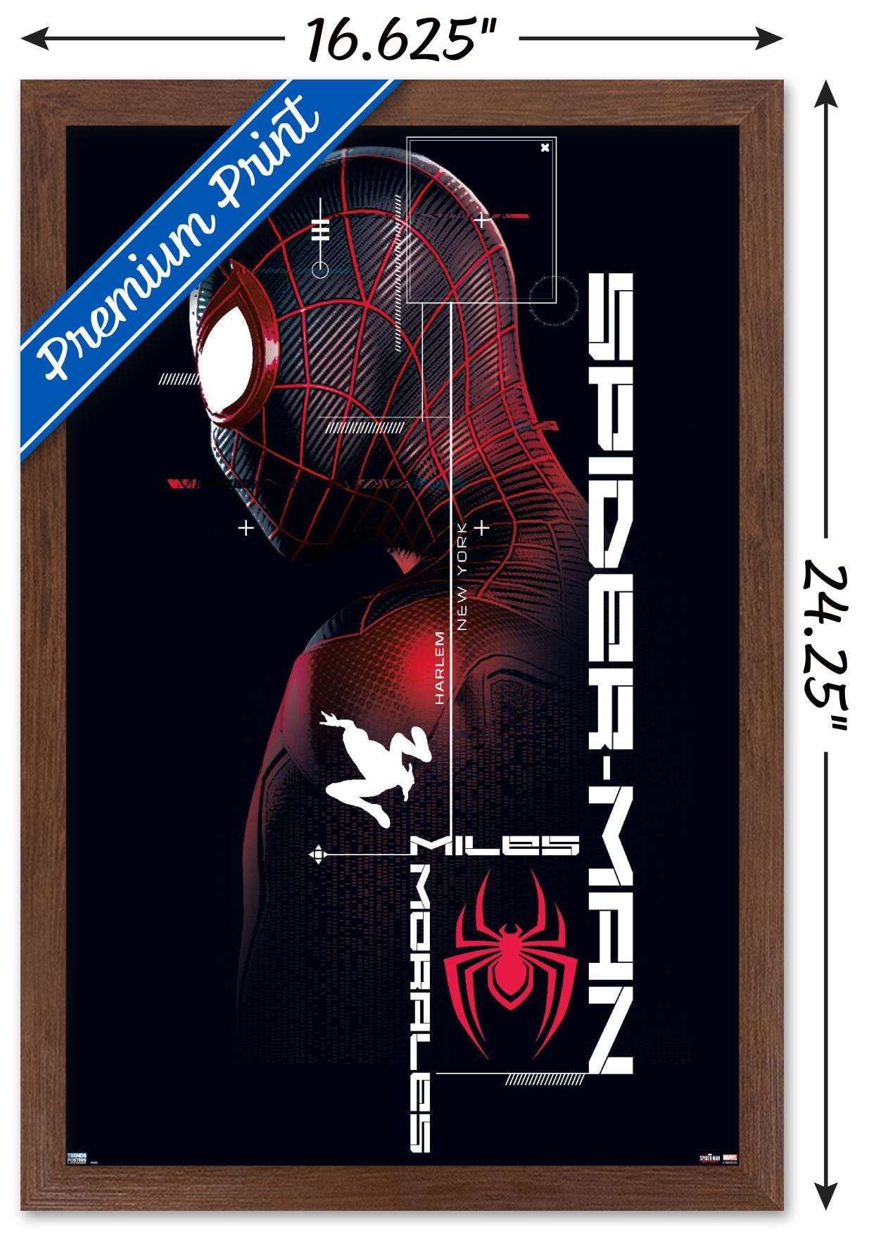 Marvel's Spider-Man: Miles Morales - Face Wall Poster, 14.725 x