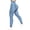 Lighte Blue, variant on Leggings for Women Solid Color High Waist Tummy Control Butt Lifting Denim Look Stretchy Womens Yoga Pants with Flap Pockets Blue-M