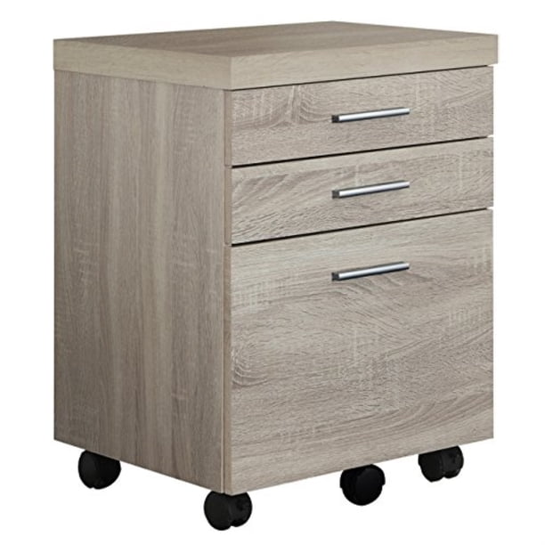 monarch specialties 3 drawer file filing (natural