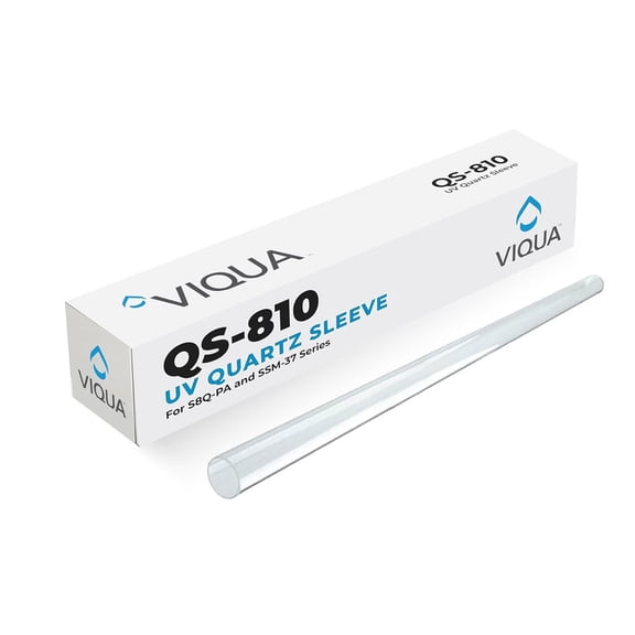 VIQUA QS-810 Genuine OEM Open-End Quartz Sleeve Replacement with 2 O-Rings Fits S8Q-PA, SSM-37, S8Q & S8Q-Gold Series UV Water Purification Systems, 33.3"