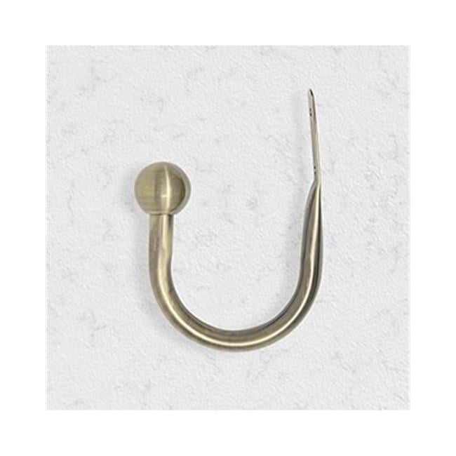 Essential Antique Brass Chicology Holdbacks Curtain Drapery Rod