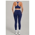 thumbnail image 5 of SKQIT 2 Piece Women's Sports Yoga Sets, Sleeveless U Neck Backless Tank Top and High Waist Crossover Leggings With Pockets Gym Pilates Outfits Set, 5 of 7