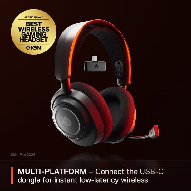 SteelSeries Arctis Nova 7 Wireless Gaming Headset for PlayStation
