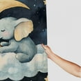 thumbnail image 3 of Autua Elephant Cloud Moon Home Bathroom Curtain Decoration Chic Modern Decor Shower Curtain with Hooks 60"x72, 3 of 7