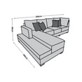 thumbnail image 5 of Sala esquinera El Bazar Store Aquiles Gris Oxford 260x200 cm Lino nacional Modular, 5 of 5