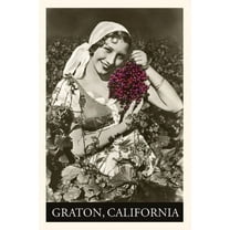 Pocket Sized - Found Image Press Journals: Vintage Journal Peasant Woman with Grapes (Paperback)
