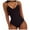 Black, variant on Gubotare Swim Suits for Women Women's One Piece Swimsuit Scoop Neck Bathing Suit High Cut Cheeky Swimwear (Black,XXXL)