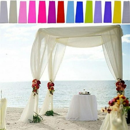 

SPRING PARK 500cm Sheer Tulle Wedding Table Runner Runners Chair Swags Wedding Party