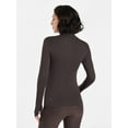 thumbnail image 3 of Avia Women's and Women's Plus SoftSculpt Quarter Zip Long Sleeve Top, Sizes XS-4X, 3 of 7