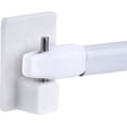 thumbnail image 2 of Flexible Positioning Durable Design Hooks, Lightweight Usage For Easy Install White Color Strong Adhesive Hooks For Various Curtain Rod Lengths Without Damage, 2 of 6