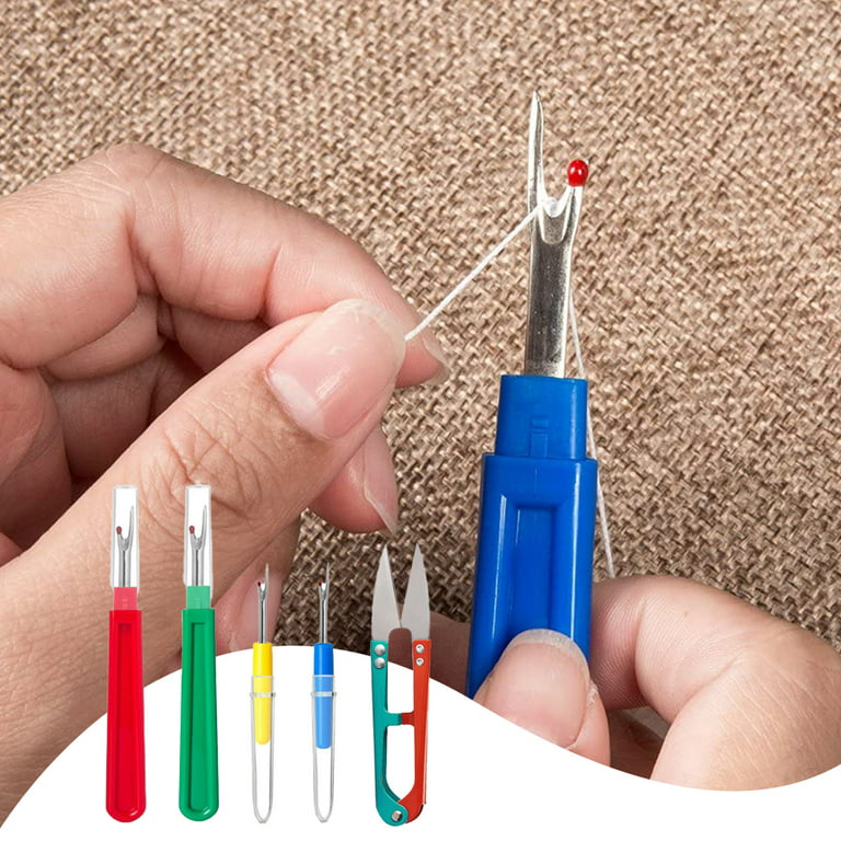 Thinsont Household Seam Rippers Trimming Portable Embroidery DIY Crafting Stitch  Remover Art Thread Unpicker Removal Tool 