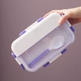 thumbnail image 2 of VogueV #01 Clearance Waterproof Lunch Box with Compartment Plastic Lunch Box Microwave Sealed Kids School Lunch Plate Kitchen Food Storage Container Fresh-Keeping Bags Green, 2 of 7
