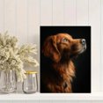 thumbnail image 2 of Golden Retriever Art Canvas Print，Pet Wall Decor for Living Room Bedroom Office Cafe Bar Home, 2 of 8