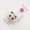 White, variant on Pet Cat Toy Cute Mouse Shape Macaron Color Matching with Bell Sound Interactive Play Pet Supplies